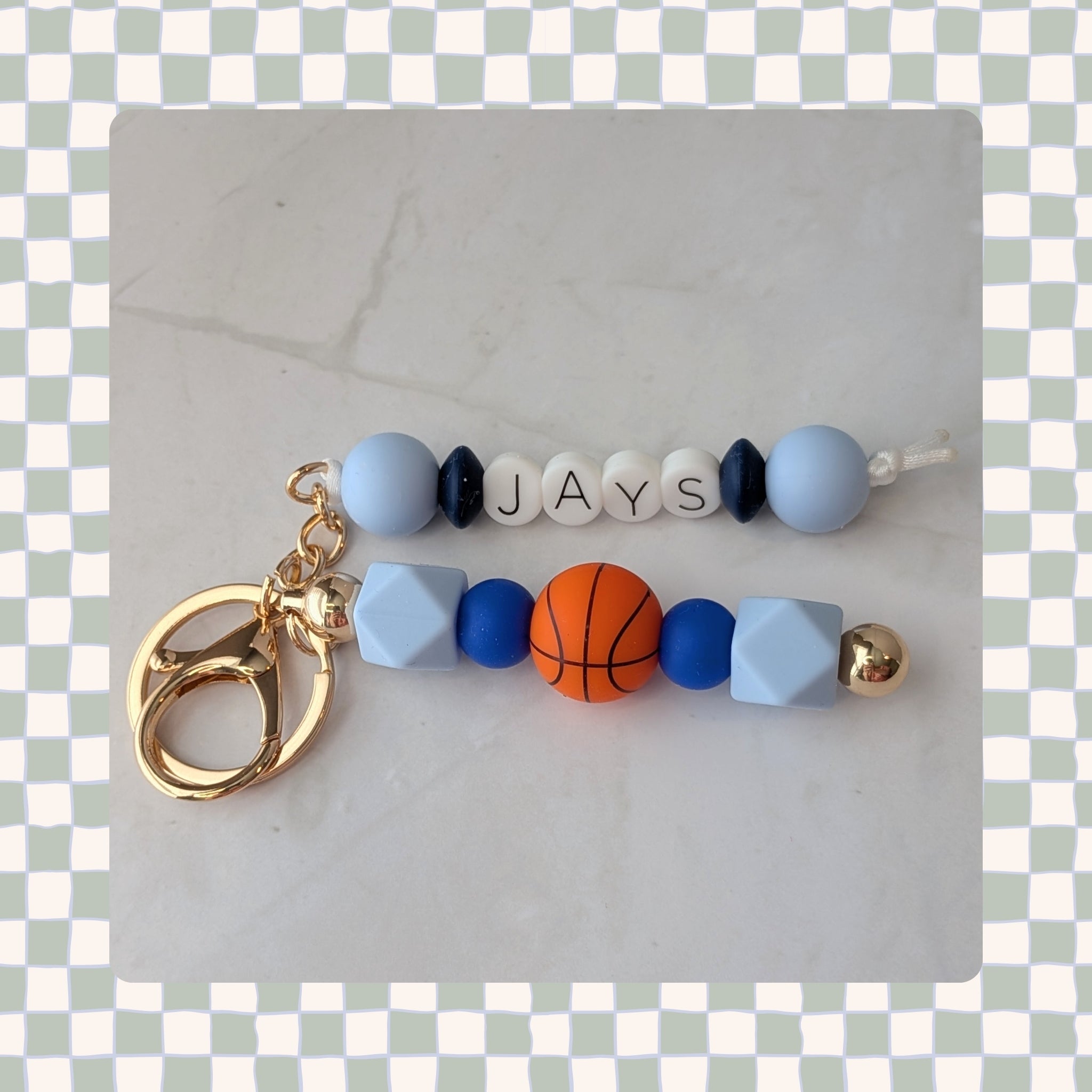 Barbell Keychain