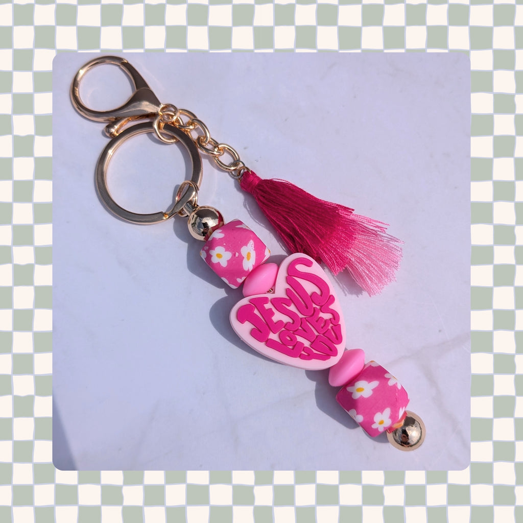 Barbell Keychain