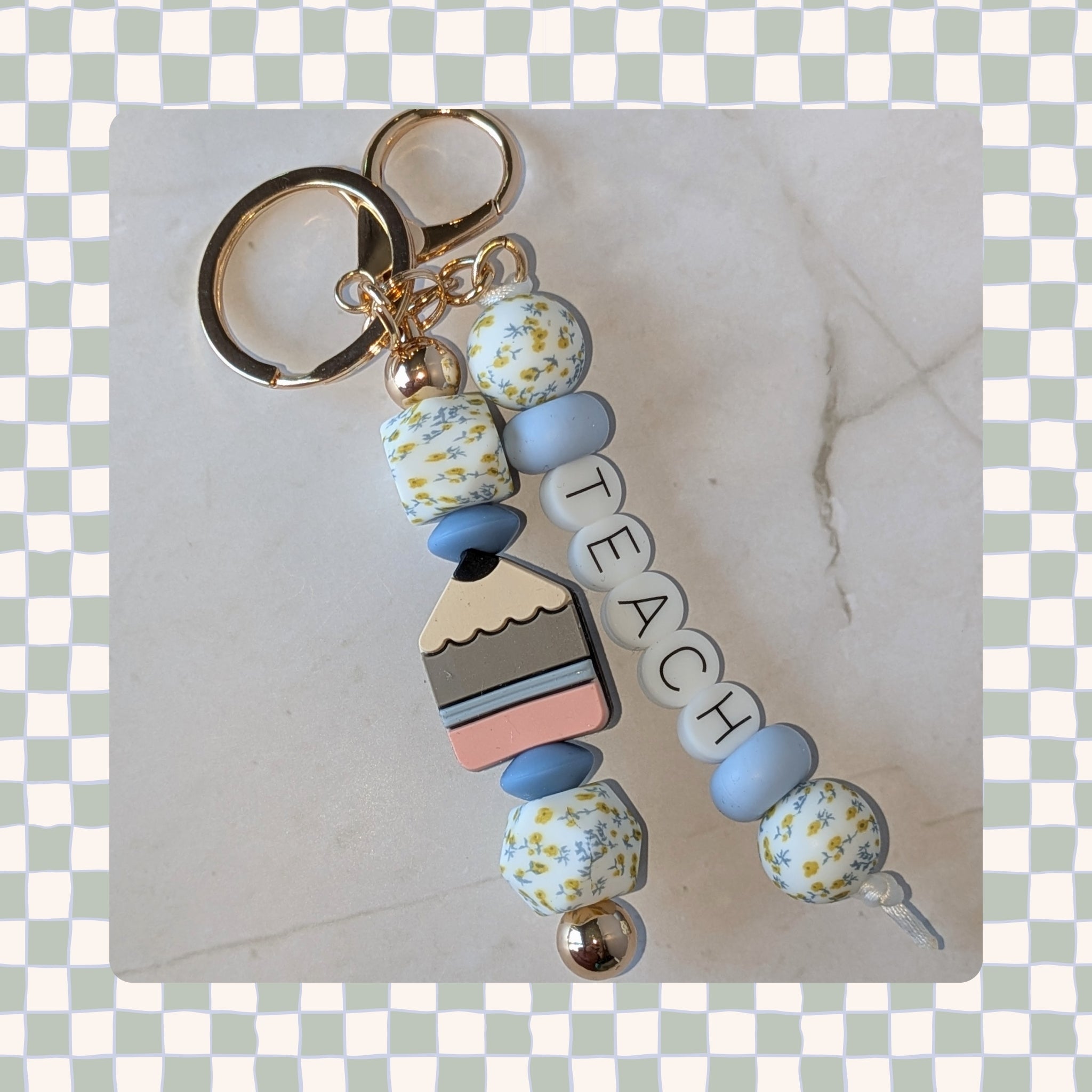 CUSTOM Barbell Keychain