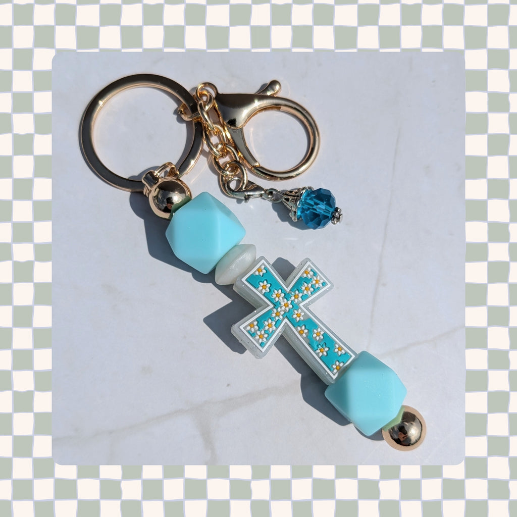 Barbell Keychain