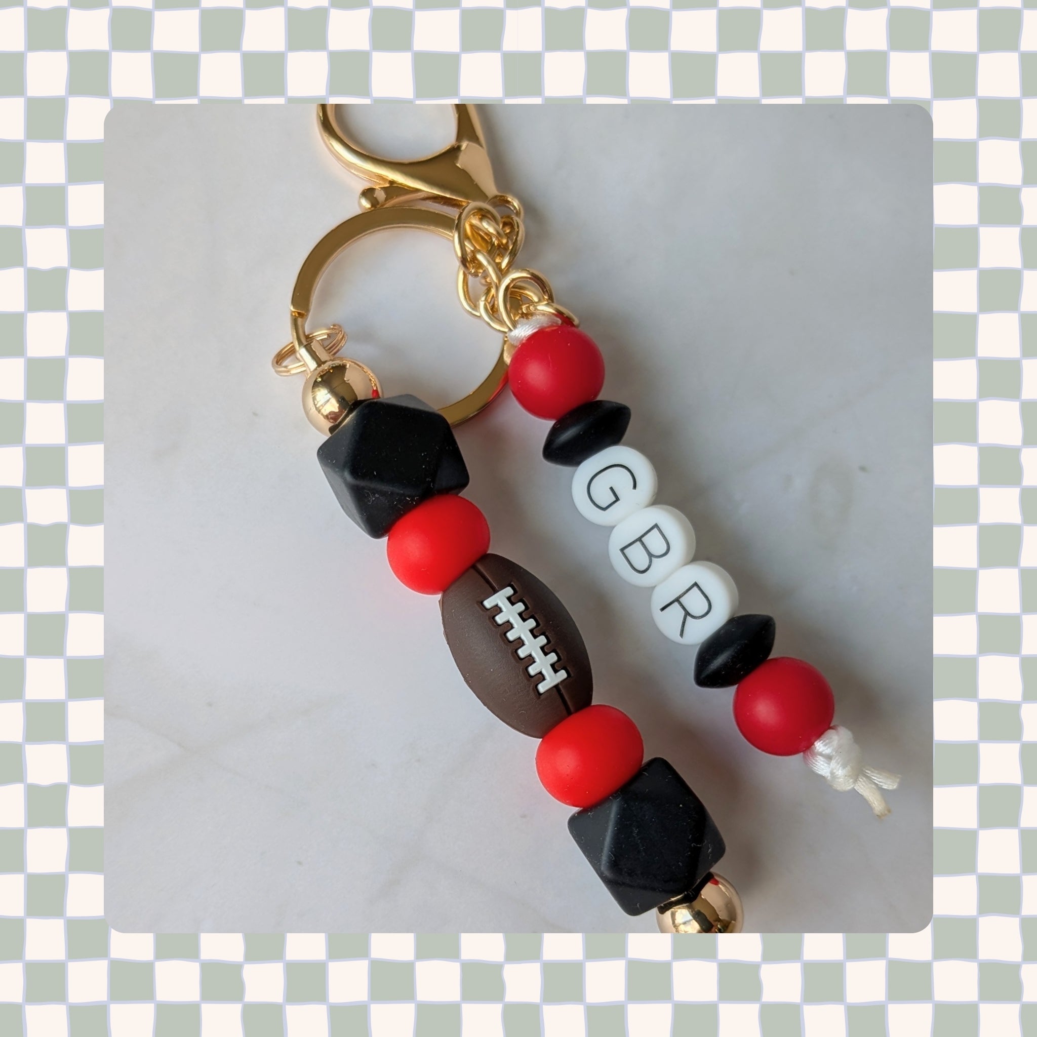 CUSTOM Barbell Keychain