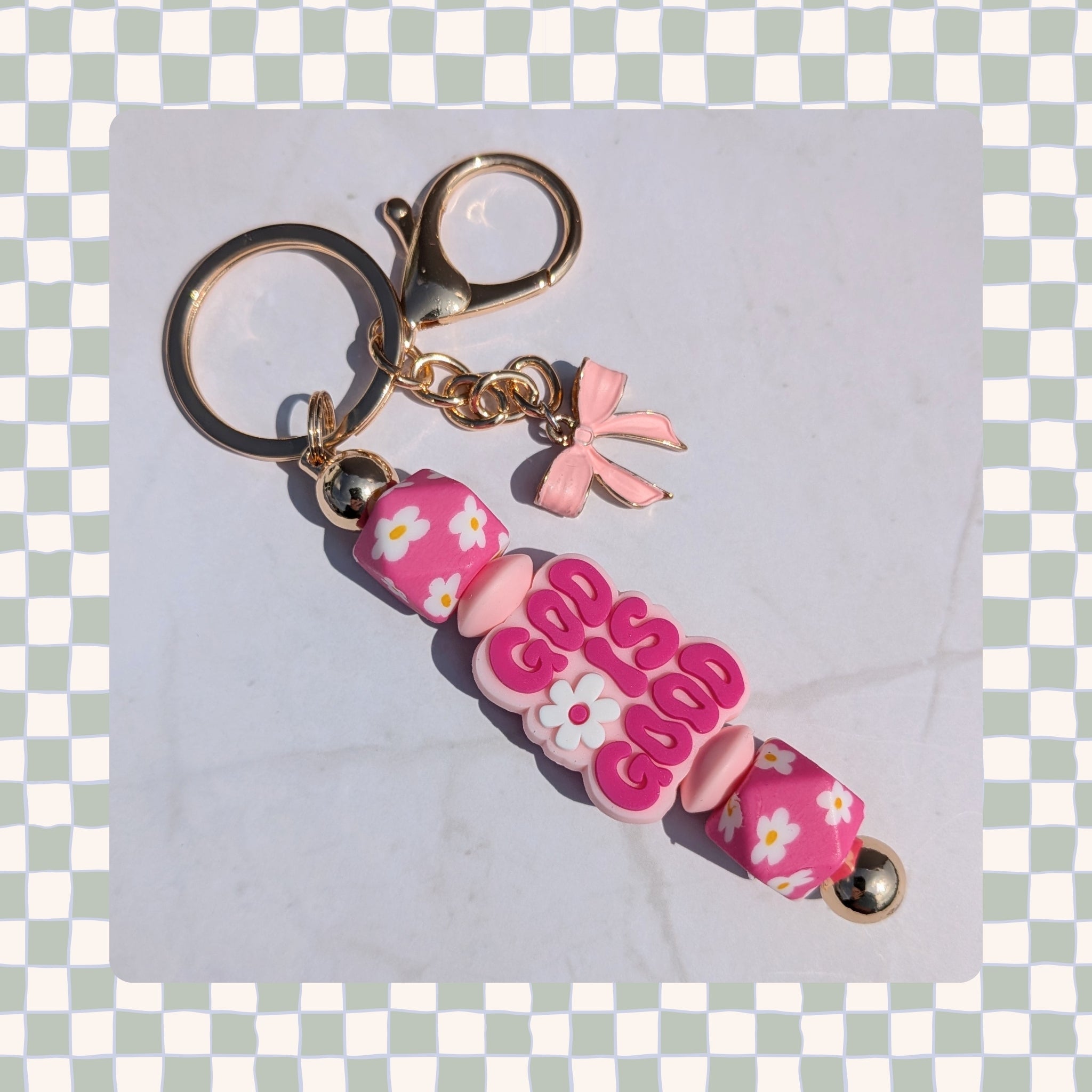 Barbell Keychain