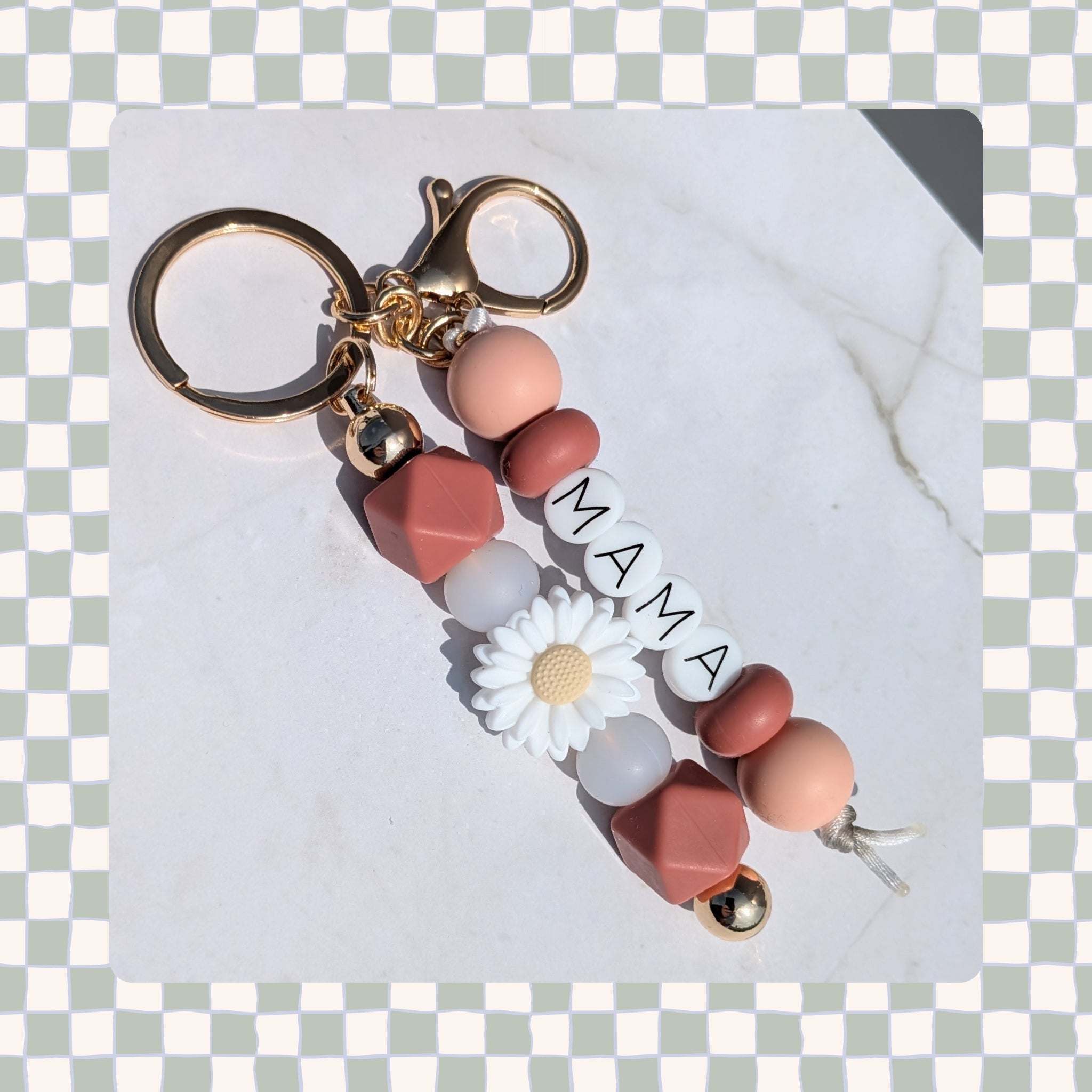 Barbell Keychain