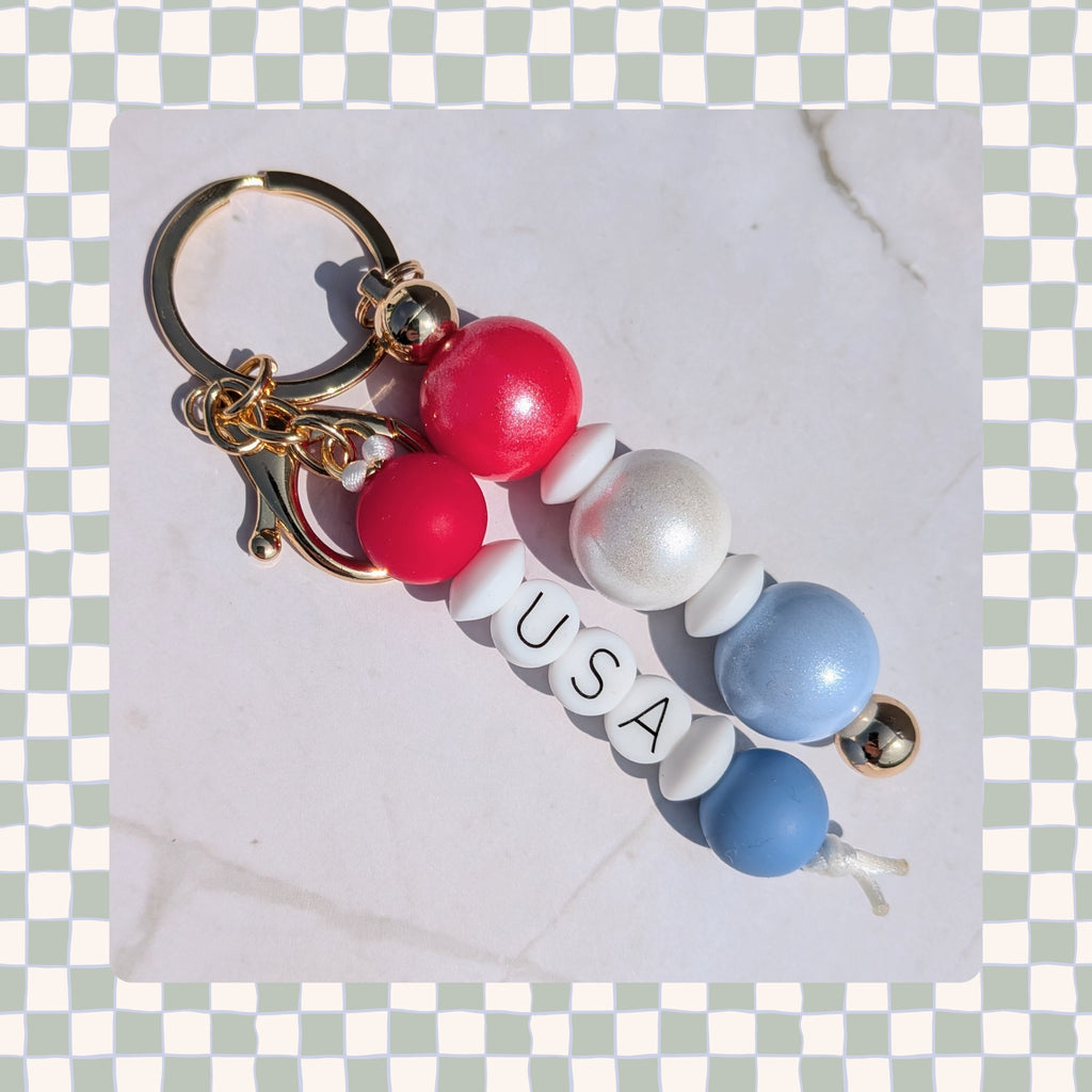 Barbell Keychain