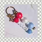 Barbell Keychain