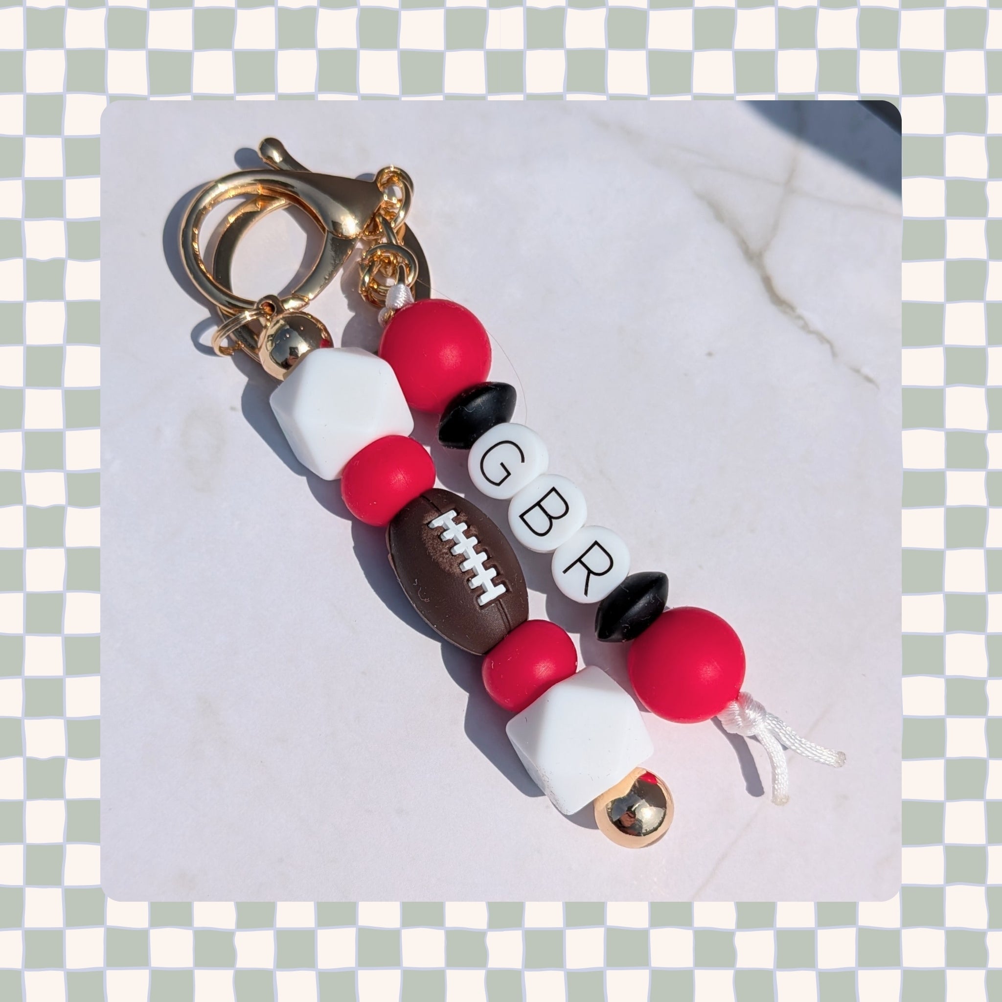 Barbell Keychain