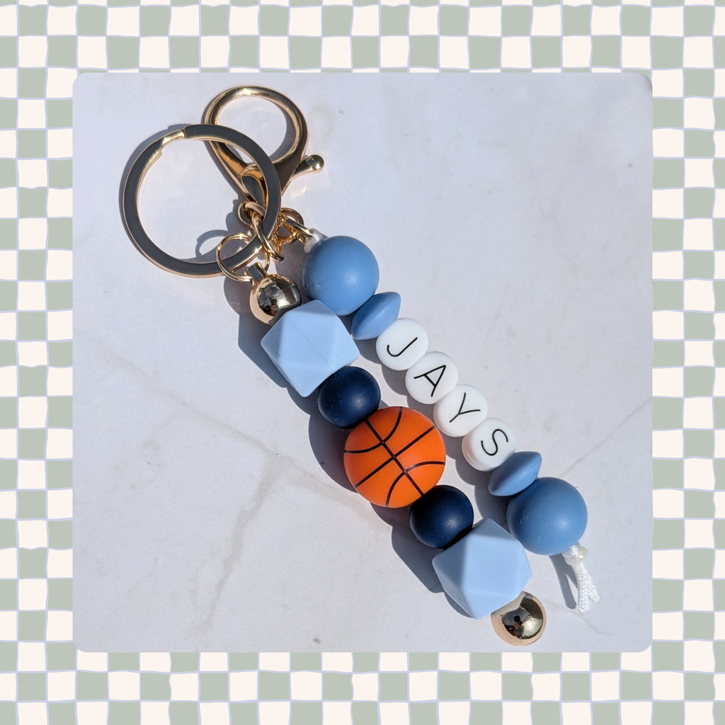 Barbell Keychain