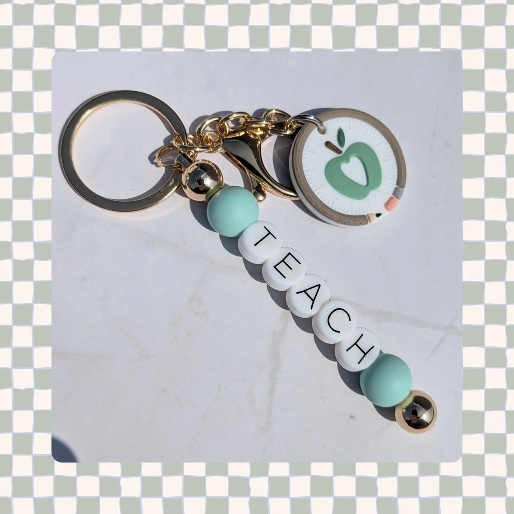 Barbell Keychain